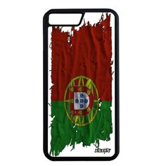 Чехол на смартфон Apple iPhone 7 Plus, "Флаг Португалии на ткани" Патриот Utaupia
