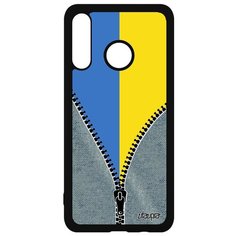 Чехол на смартфон P30 Lite, "Флаг Украины на молнии" Государственный Страна Utaupia