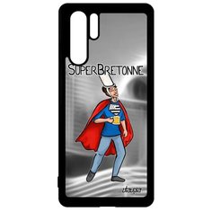 Чехол на смартфон Huawei P30 Pro французский дизайн Супербретонка Бретань Рисунок Utaupia