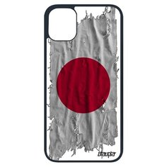 Чехол на смартфон Apple iPhone 11 pro, "Флаг Японии на ткани" Государственный Utaupia