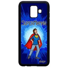 Чехол на смартфон Samsung Galaxy A6 2018 уникальный дизайн Супермама Комикс Мамуля Utaupia