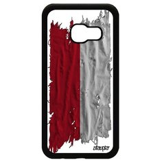 Чехол на смартфон Samsung Galaxy A3 2017, "Флаг Монако на ткани" Государственный Utaupia