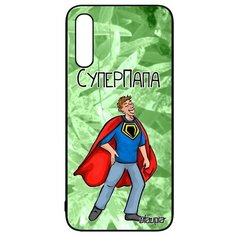 Чехол на смартфон Samsung Galaxy A50 уникальный дизайн Суперпапа Юмор Комикс Utaupia