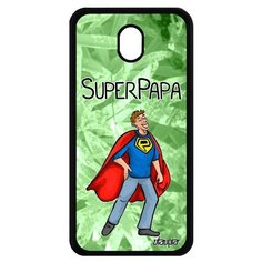 Чехол на смартфон Samsung Galaxy J7 2017 оригинальный дизайн Суперпапа Комичный Веселый Utaupia