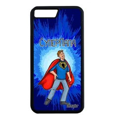 Чехол на смартфон iPhone 8 Плюс оригинальный дизайн Суперпапа Супергерой Комикс Utaupia