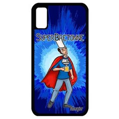 Чехол на смартфон iPhone X оригинальный дизайн Супербретонка Шутка Комикс Utaupia