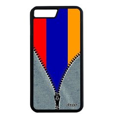 Чехол на смартфон iPhone 8 Plus, "Флаг Армении на молнии" Государственный Патриот Utaupia