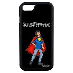 Чехол на смартфон Apple iPhone 7, "Суперкрестная" Комичный Смешной Utaupia