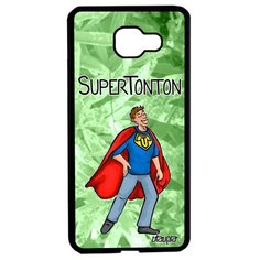 Чехол на смартфон Самсунг Галакси A5 2016 уникальный дизайн Супердядя Герой Юмор Utaupia