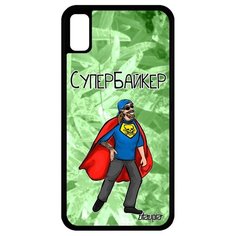 Чехол на смартфон Айфон XR оригинальный дизайн Супербайкер Мотоциклист Байкер Utaupia
