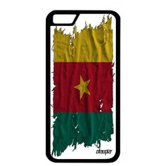 Чехол на смартфон iPhone 6 6S, "Флаг Камеруна на ткани" Страна Патриот Utaupia