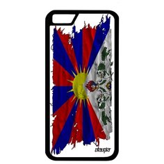 Чехол на смартфон Apple iPhone 6 6S, "Флаг Тибета на ткани" Государственный Utaupia