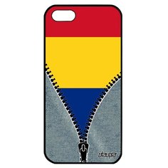 Чехол на смартфон iPhone 5 5S SE, "Флаг Румынии на молнии" Страна Путешествие Utaupia