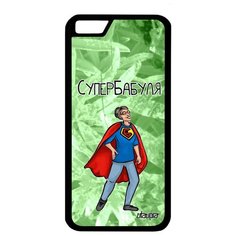 Чехол на смартфон iPhone 6 6S оригинальный дизайн Супербабуля Супергерой Бабуля Utaupia