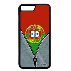 Чехол на смартфон Apple iPhone 7 Plus, "Флаг Португалии на молнии" Государственный Utaupia