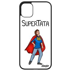 Чехол на смартфон iPhone 11 французский дизайн Супертетя Тетя Супергерой Utaupia