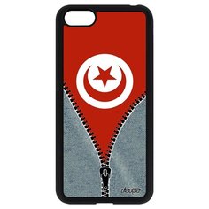 Чехол на смартфон Huawei Y5 2018, "Флаг Туниса на молнии" Государственный Путешествие Utaupia
