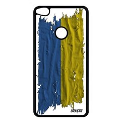 Чехол на смартфон P8 / P9 Lite 2017, "Флаг Украины на ткани" Патриот Utaupia