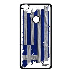 Чехол на смартфон Huawei P8 / P9 Lite 2017, "Флаг Греции на ткани" Патриот Государственный Utaupia