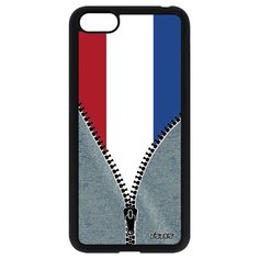 Чехол на смартфон Huawei Y5 2018, "Флаг Голландии на молнии" Патриот Страна Utaupia