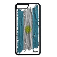 Чехол на смартфон Apple iPhone 8 Plus, "Флаг Аргентины на ткани" Патриот Государственный Utaupia