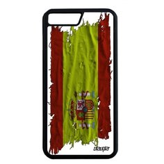 Чехол на смартфон iPhone 8 Plus, "Флаг Испании на ткани" Страна Государственный Utaupia