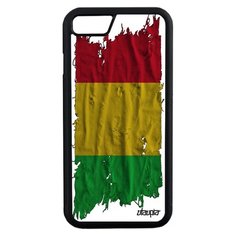 Чехол на смартфон Apple iPhone 8, "Флаг Мали на ткани" Государственный Страна Utaupia