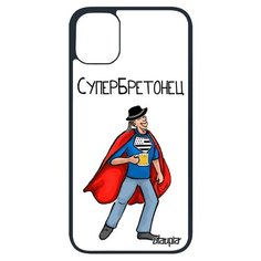 Чехол на смартфон iPhone 11 Про уникальный дизайн Супербретонец Бретань Юмор Utaupia