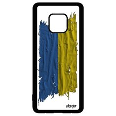 Чехол на смартфон Mate 20 Pro, "Флаг Украины на ткани" Страна Патриот Utaupia