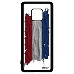 Чехол на смартфон Mate 20 Pro, "Флаг Голландии на ткани" Государственный Страна Utaupia