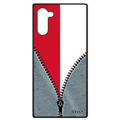Чехол на смартфон Samsung Galaxy Note 10, "Флаг Монако на молнии" Путешествие Utaupia