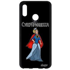 Чехол на смартфон Huawei P Smart 2019 уникальный дизайн Суперпринцесса Юмор Герой Utaupia