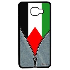 Чехол на смартфон Samsung Galaxy A5 2016, "Флаг Палестины на молнии" Туризм Путешествие Utaupia
