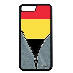 Чехол на смартфон Apple iPhone 7 Plus, "Флаг Бельгии на молнии" Страна Патриот Utaupia