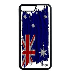 Чехол на смартфон Apple iPhone 8 Plus, "Флаг Австралии на ткани" Страна Государственный Utaupia
