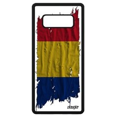 Чехол на смартфон Galaxy Note 8, "Флаг Румынии на ткани" Страна Патриот Utaupia