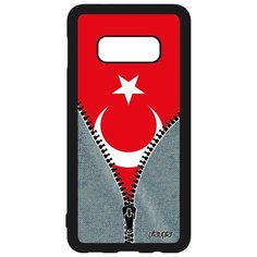 Чехол на смартфон Samsung Galaxy S10e, "Флаг Турции на молнии" Государственный Путешествие Utaupia