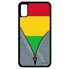 Чехол на смартфон iPhone XS, "Флаг Мали на молнии" Путешествие Туризм Utaupia