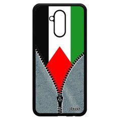 Чехол на смартфон Mate 20 lite, "Флаг Палестины на молнии" Страна Туризм Utaupia