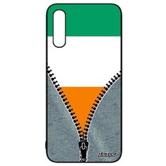 Чехол на смартфон Samsung Galaxy A50, "Флаг Кот-дИвуар на молнии" Государственный Utaupia