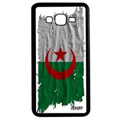 Чехол на смартфон Samsung Galaxy Grand Prime, "Флаг Алжира на ткани" Страна Патриот Utaupia
