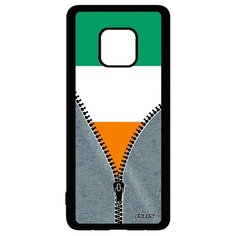 Чехол на смартфон Mate 20 Pro, "Флаг Кот-дИвуар на молнии" Страна Путешествие Utaupia