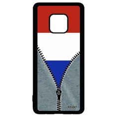 Чехол на смартфон Huawei Mate 20 Pro, "Флаг Франции на молнии" Страна Государственный Utaupia