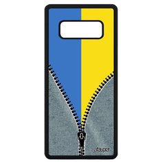 Чехол на смартфон Samsung Galaxy Note 8, "Флаг Украины на молнии" Туризм Патриот Utaupia