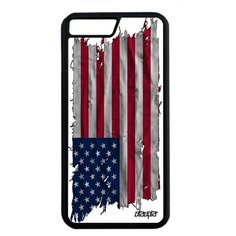 Чехол на смартфон Apple iPhone 7 Plus, "Флаг Соединенных Штатов на ткани" Страна Utaupia