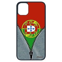 Чехол на смартфон Apple iPhone 11 pro, "Флаг Португалии на молнии" Государственный Utaupia