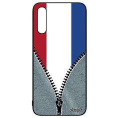 Чехол на смартфон Samsung Galaxy A50, "Флаг Голландии на молнии" Туризм Патриот Utaupia