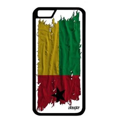Чехол на смартфон Apple iPhone 6 6S, "Флаг Гвинеи Бисау на ткани" Страна Патриот Utaupia