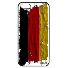 Чехол на смартфон Apple iPhone 5 5S SE, "Флаг Германии на ткани" Страна Государственный Utaupia