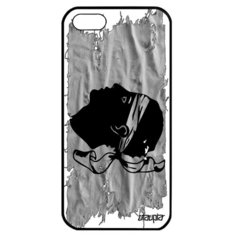 Чехол на смартфон Apple iPhone 5 5S SE, "Флаг Корсики на ткани" Патриот Utaupia